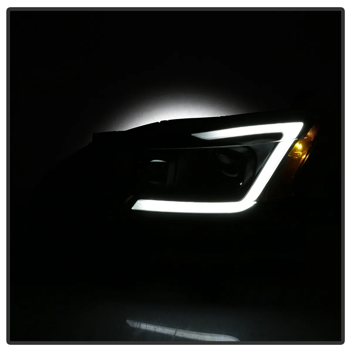 1315 Sentra Halogen Models Only DRL LED Light Bar Projector Headlights Black product image