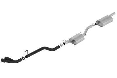 Borla 2020 Gladiator JT 3.6l v6 At/Mt 4WD 4DR Touring Blk Coated Dual Tips & Overaxle