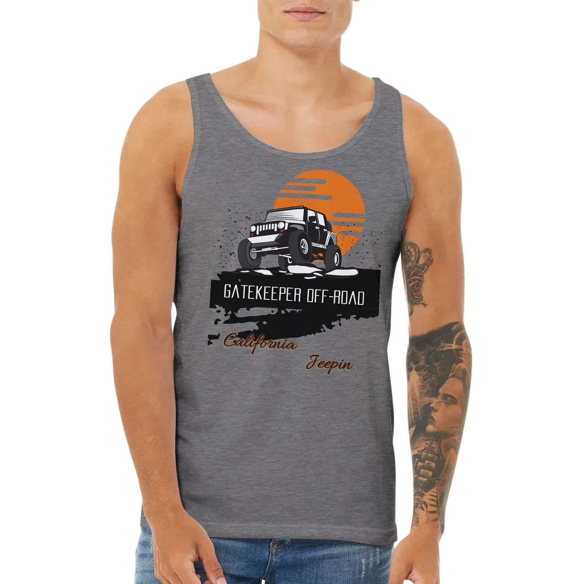 GateKeeper Cali Jeepin Premium Unisex Tank Top product image