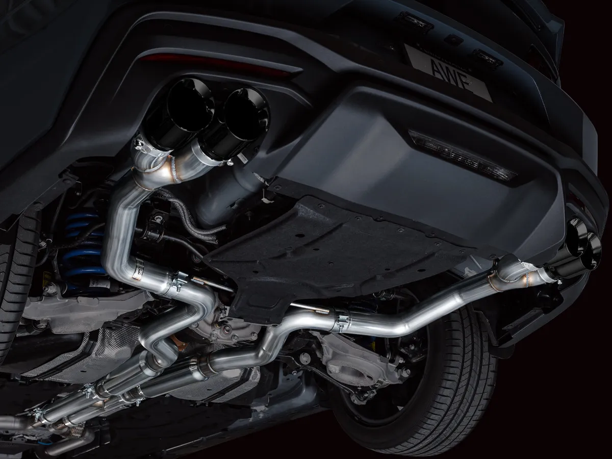 AWE SwitchPath™ Exhaust for S650 Ford Mustang GT Fastback - Quad Chrome Silver Tips product image