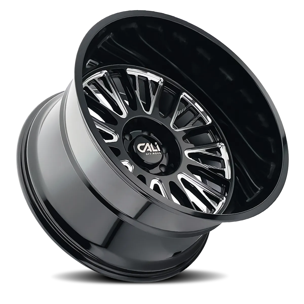 Cast Aluminum Wheels Vertex 9116 BM 26x14 Milled Gloss Black 8 On 170 Bolt Pattern -76 Offset Cali Offroad Wheels product image