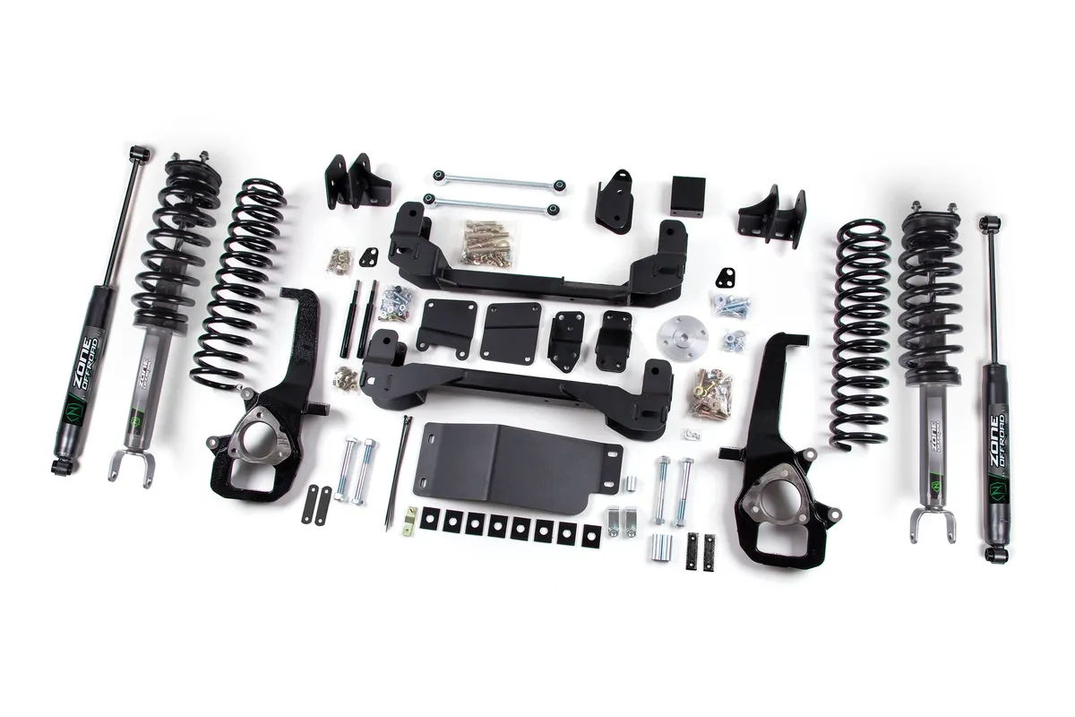 Zone Offroad 2012 Dodge 1500 6 Suspension Lift System Front Sapcer Rear Coils - Fox 2.0 Adventure Series Shocks