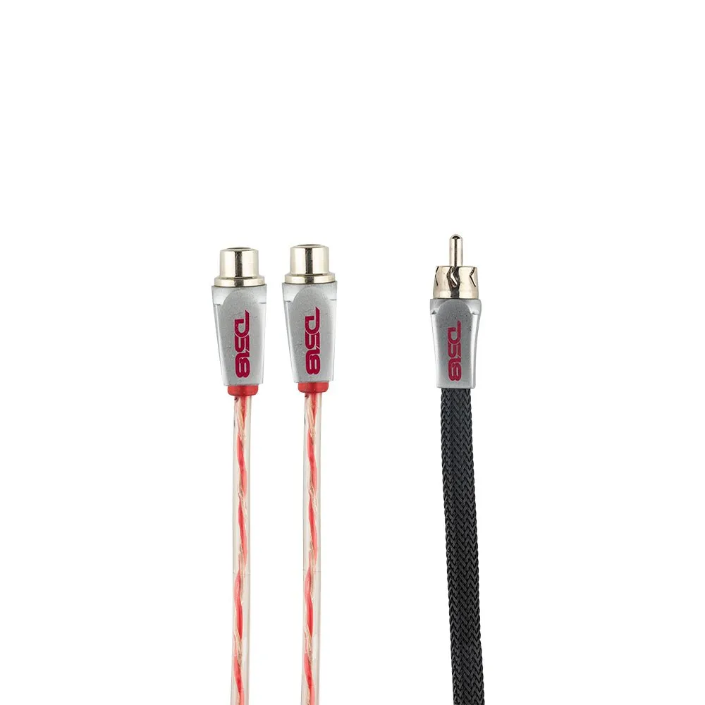 Level 3 Rca 100% Copper Ofc y Connector 2 Female to 1 Male - Black - Red product image