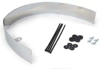 Trans-Dapt Performance 3in Wide Chrome Fan Shroud