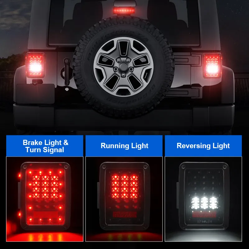 "Jeep JK 7"" Halo Headlights, 4"" Halo Fog Lamps, Front Turn Signals, Fender Turn Signals & Tail Lights" product image
