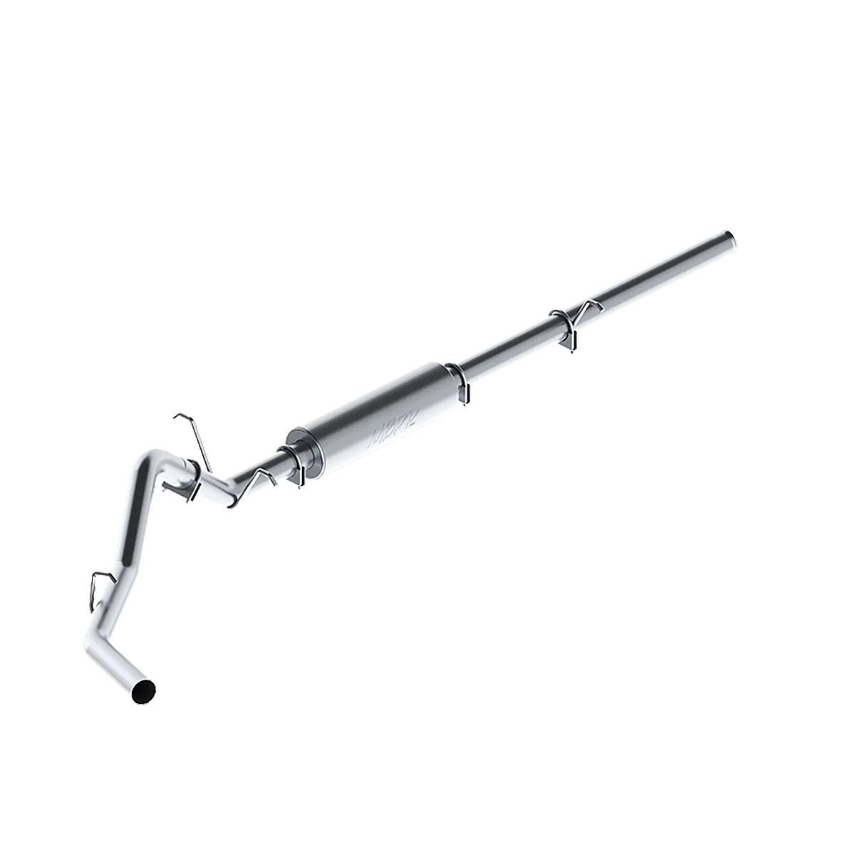Armor Lite Cat Back Exhaust System; 3 in.; Incl. Ext. Pipe/Muffler/Over Axle Pipe/Tailpipe/Hardware; No Tip Incl.; Single Side Exit; Aluminized; product image