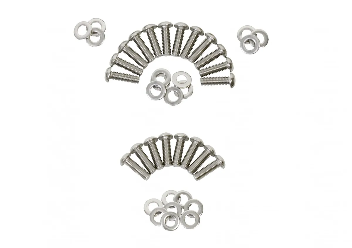Jeep JK Body Door Hinge Set 8 Pieces 4 Door 07-18 Wrangler JK Polished Silver Kentrol product image