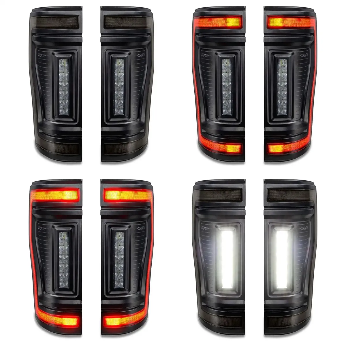 2017-2022 Ford F-250/350 Super Duty Flush Mount LED Tail Lights - Animated Turn Signals product image