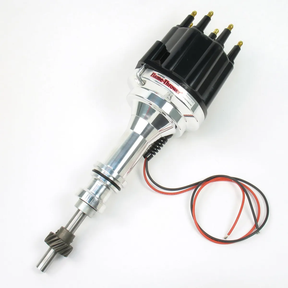 PerTronix Billet Distributor for Ford 351W Engines (Ignitor II) with Vacuum / Mechanical Advance - Black / Female - D131700 product image