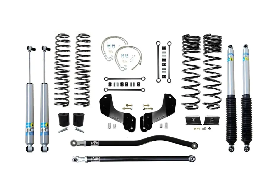 Evo Manufacturing 2.5in Enforcer Overland Stage 1 PLUS Lift Kit w/ Bilstein Shocks - JT product image