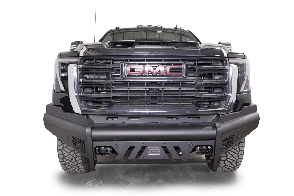 24c Sierra 2500/3500hd Steel Elite Sensor Front Bumper w/ no Guard Matte Black product image