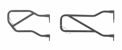 Steinjager Steinjäger Doors Wrangler JK 2007-2018 Trail, Tubular Style Front and Rear Doors Texturized Black