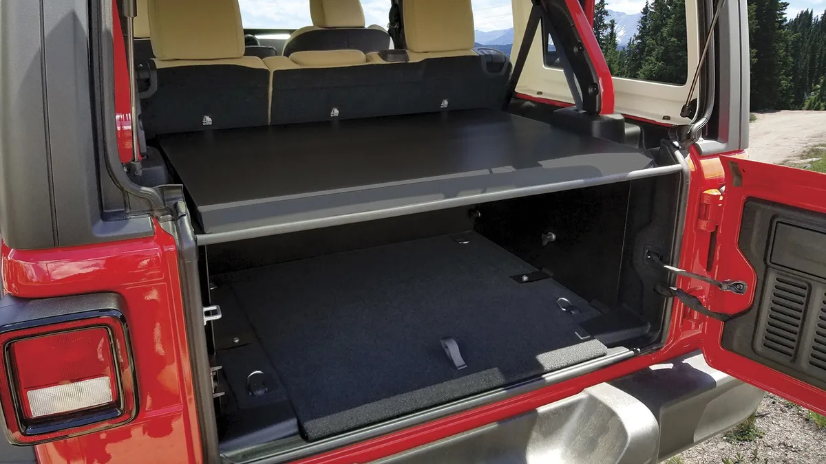 18c Wrangler JL Unlimited Security Deck Enclosure (Not Compatible With Factory Rear Speaker Option) product image