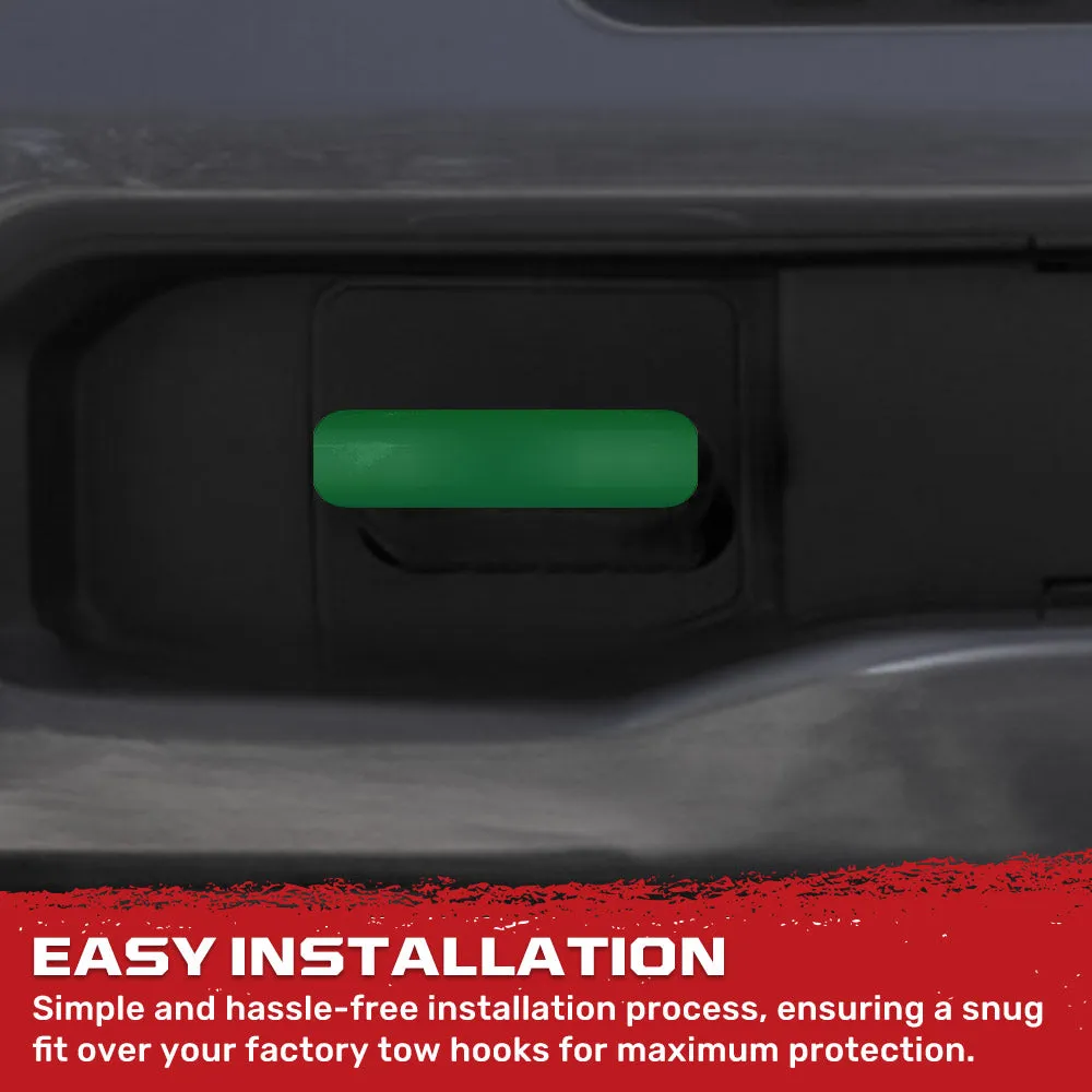 Chevy 20-25 Silverado 2500/3500 Tow Hook Covers 2-Piece Set of Silicone Covers Standard & LED Options - Multiple Colors product image
