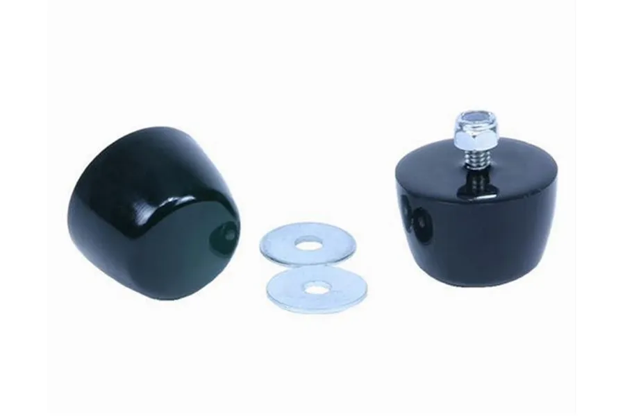 8795 Wrangler YJ Hood Bumpers Polyurethane Black Pair product image