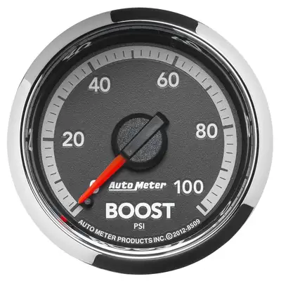 AutoMeter Gauge, Boost, 2 1/16", 100psi, Mechanical, Ram Gen 4 Factory Match