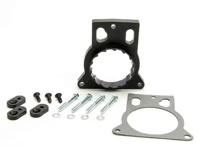 Volant Vortice Throttle Body Spacer; Increases Lower End Torque/Fuel Efficiency/Throttle Response w/Stock Or Volant Intakes; Incl. Gasket And Hardware; Glass-Filled Nylon Composite;