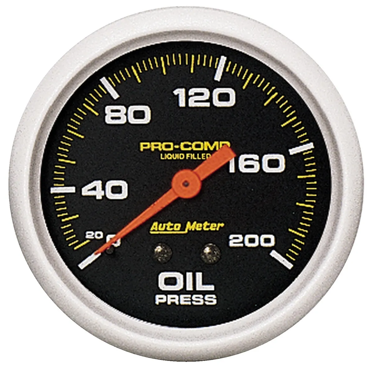 Gauge, Oil Press, 2 5/8", 200psi, Liquid Filled Mech, Pro-Comp product image