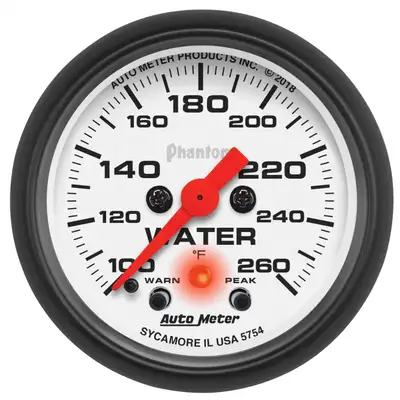 AutoMeter Gaugewater Temp2 1/16in260deg Ffdigital Stepper Motor W/Pk & Wrnphantom