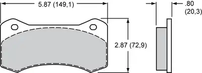 Wilwood Brakes Wilwood CALIPERAERO61.751.381.381.25 ROTOR