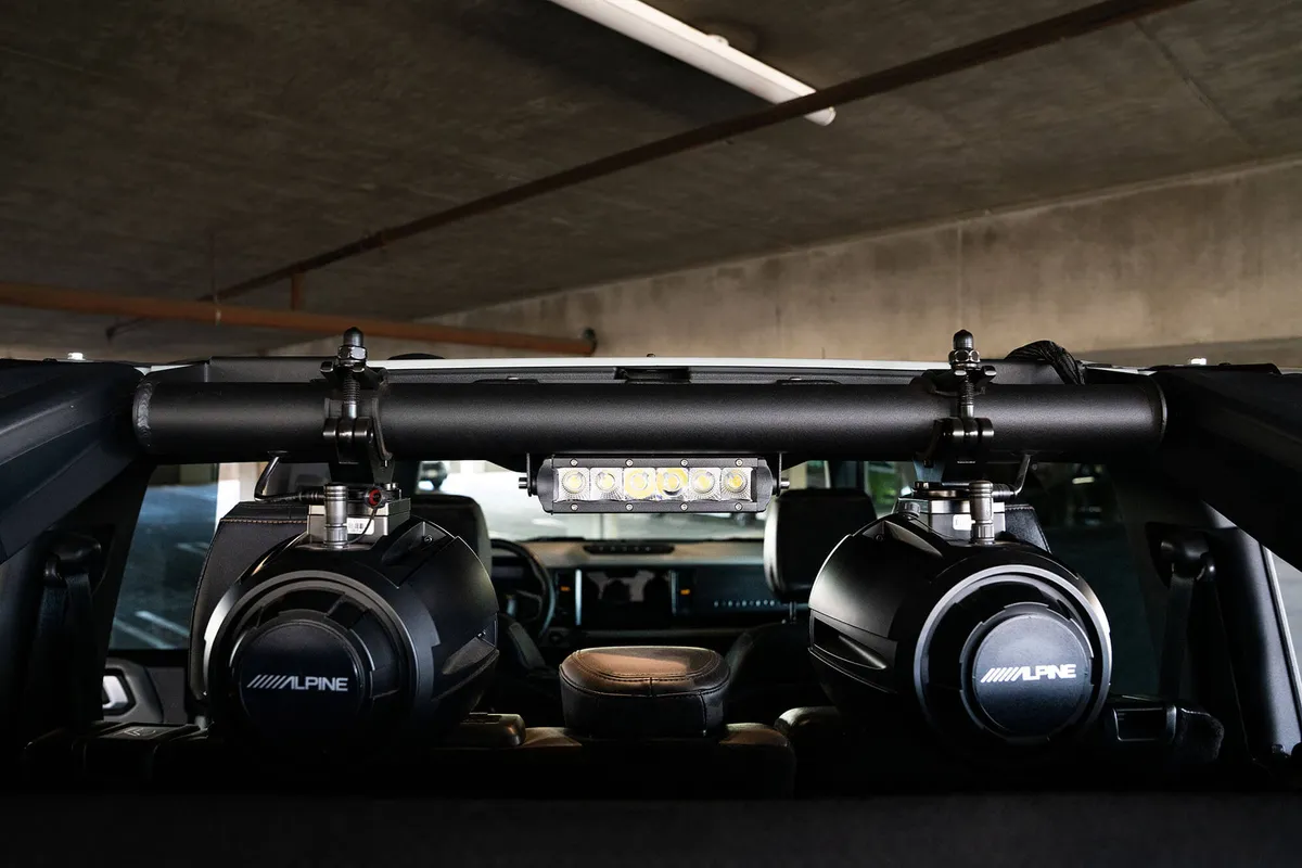 DV8 Offroad Rear Speaker and Light Mount Crossbar - Bronco 2021+ 4dr product image