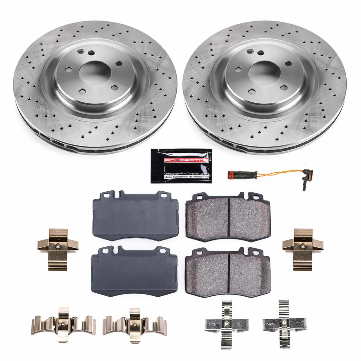 Z17 Direct Replacement Kit: Rotors; Ceramic Pads W/Hardware; Pad Sensors product image