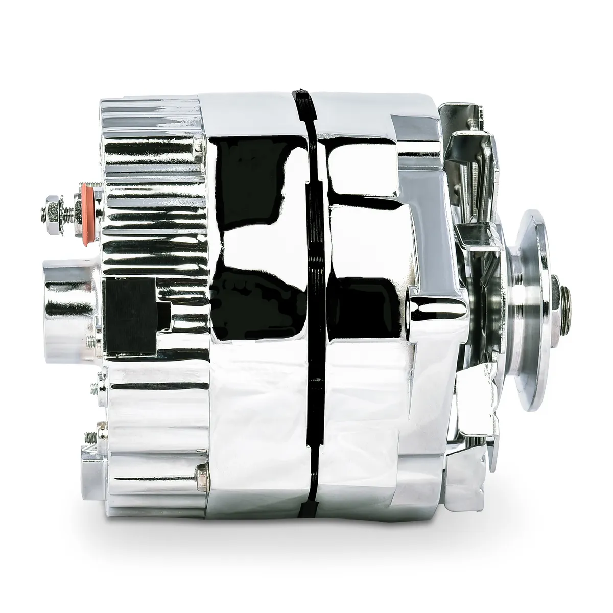 Alternator 100 AMP GM 1 Wire Style Machined Pulley Chrome Finish Proform product image