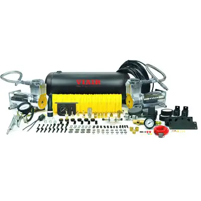 Viair Corporation Dual 400C Onboard Air System (4.55 CFM Â· 150 PSI Â· 60 Amp Â· 12V Â· 2.0 Gal. Tank)