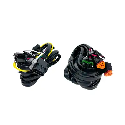 KC HiLiTES Backup Wiring Harness - Flex Era - 40 Amp Relay - 3 Position LED Rocker Switch - 3-Pin Deutsch Connectors