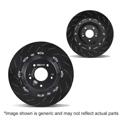 EBC Brakes EBC BBK Replacement Disc Hardware Pack; Front; Swept Grooved; 2 Piece;