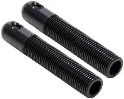 Allstar Performance L/W Aluminum Hood Pins 3/8in Black 10pk