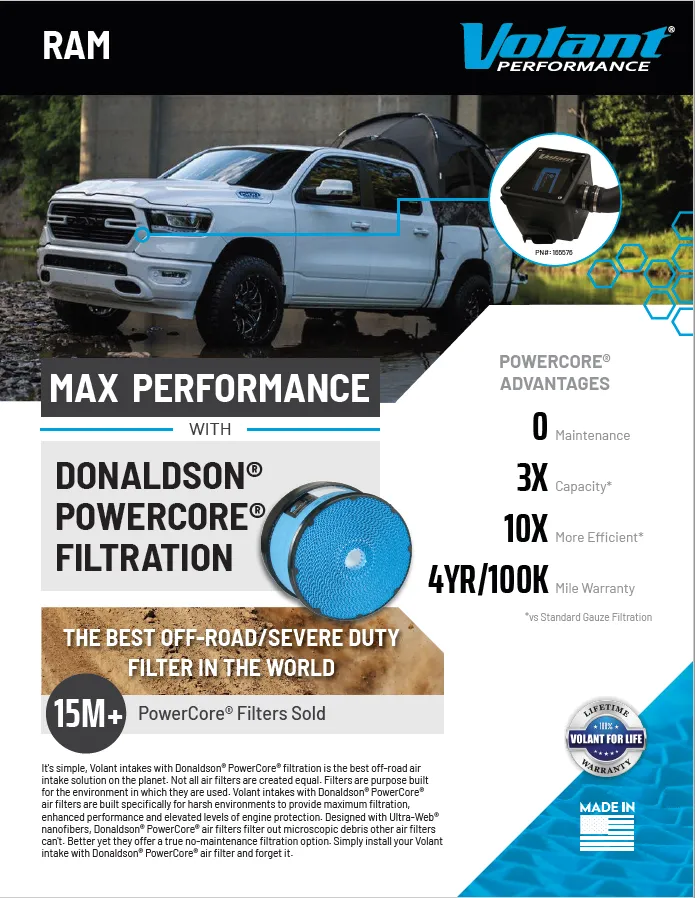 Cold Air Intake Kit; Incl. Closed Air Box/MaxFlow 5 Oiled Filter; product image