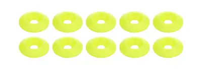 Allstar Performance Countersunk Washer Fluorescent Yellow 10pk
