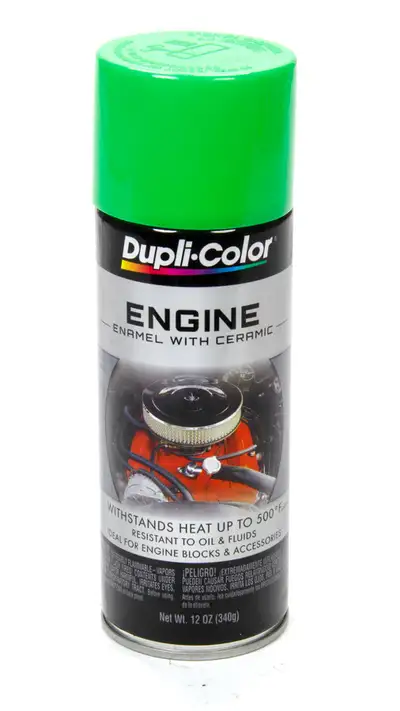 Dupli-Color Engine Enamel With Ceramic; Grabber Green; 12 Oz. Aerosol