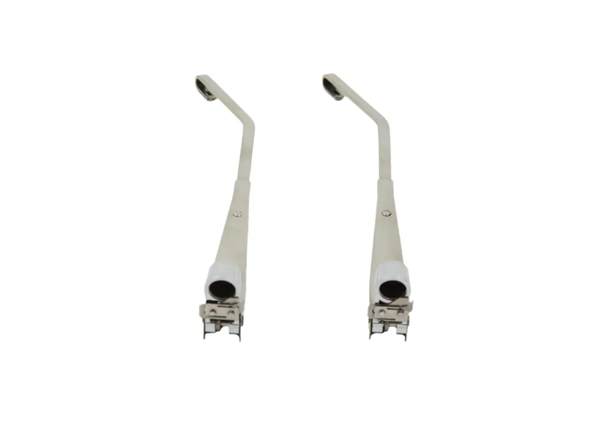 Jeep TJ Windshield Wiper Arms Pair 97-06 Wrangler TJ Polished Silver Kentrol product image