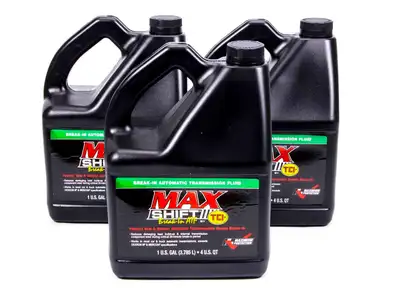 TCI Automotive Max-Shift Break-In Transmission Fluid 3 x 1 Gallon Bottles.