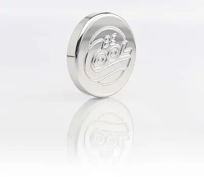 Be Cool Polished Finish Round-Style Billet Radiator Cap Be Cool Radiator