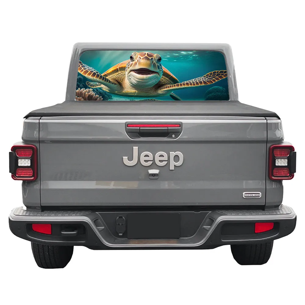 Turtle Smile Rear Window Decal product image