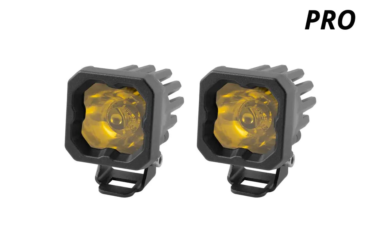 Diode Dynamics - Stage Series C1 LED Pod Pro Yellow Flood Standard ABL (pair) product image