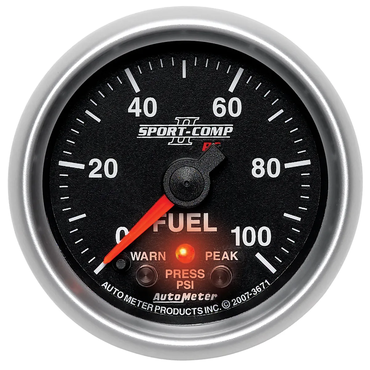 Gauge, Fuel Press, 2 1/16", 100psi, Digital Stepper Motor w/Peak & Warn, Sport-Comp II product image