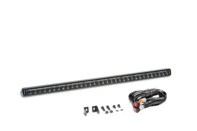 Go Rhino go Rhino 751653212css Blackout Combo Series - Singleline 30 Single Row LED Light Bar W/Amber Leds