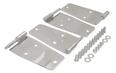 Steinjager Doors 1987-1993 Replacement Parts Hinges Polished Stainless