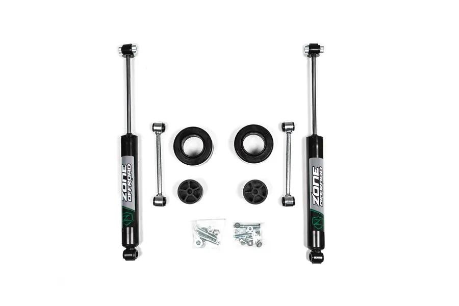 20-22 Jeep Gladiator JT 2 Inch Coil Spring Spacer Leveling Kit With Nitro Shocks Zone Offroad product image