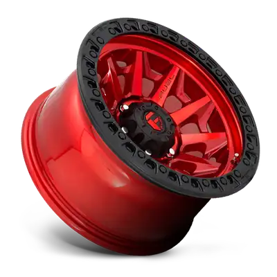 Fuel Off-Road Aluminum Wheels 17X9 Covert D695 5 On 127 Candy Red Black Bead Ring 71.5 Bore -12 Offset Multi Spoke Fuel Off Road Wheels