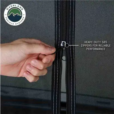 Overland Vehicle Systems LD P.S.T. - Portable Safari Ground Tent Large, Grey Body and Grey Trim Overland Vehicle Systems