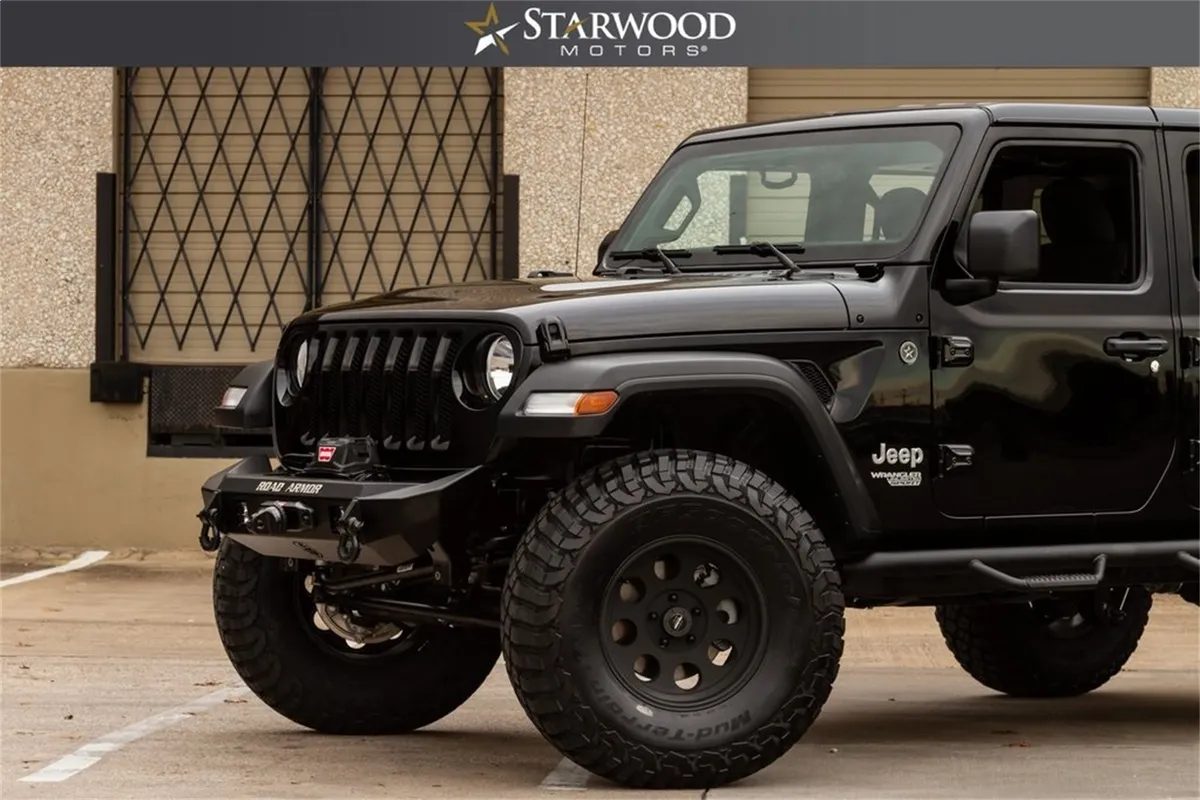 18c Wrangler/20c Gladiator Stealth Front Mid Width Winch Bumper Texture Black Lights Sold Sep product image