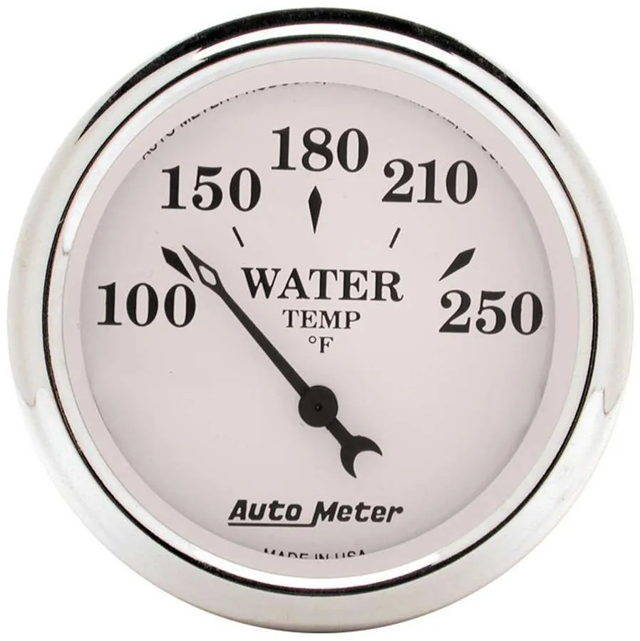 AutoMeter 2-1/16 In. Water Temperature, 100-250 Fahrenheit, Old-Tyme White