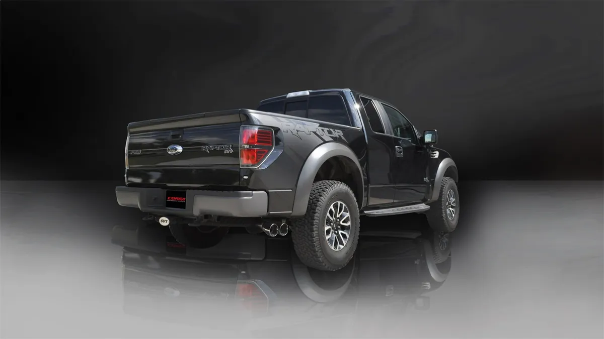 Xtreme / 3.0 in Cat-Back 4.0 in Twin Tips | 2011-2014 Ford F-150, Raptor 6.2L 144 WB (14760) product image