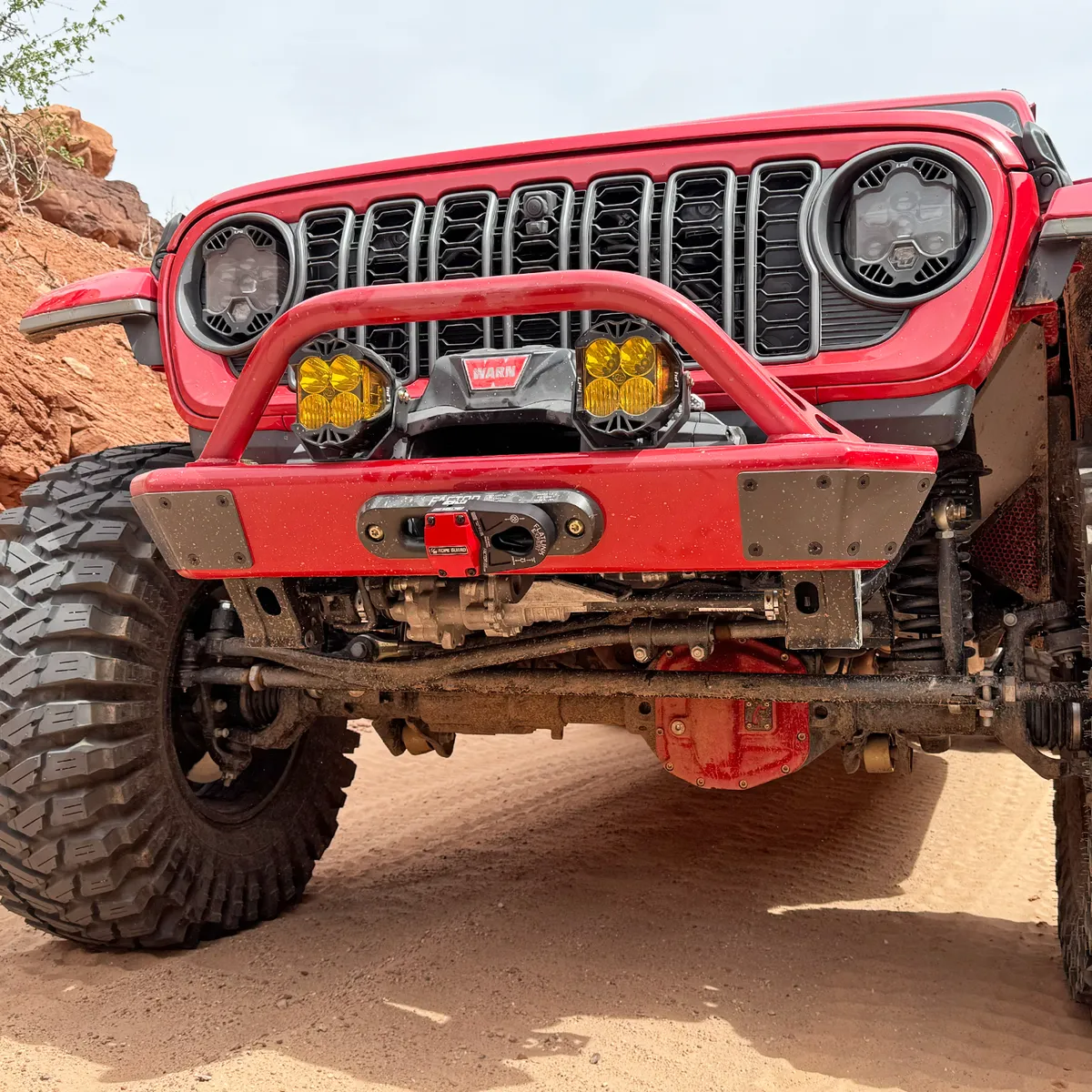 18c Wrangler Legacy Front Bumper With Hoop Raw product image