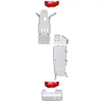 Asfir 4x4 Jeep Wrangler JL EcoDiesel Skid Plate Kit (6 Pcs)